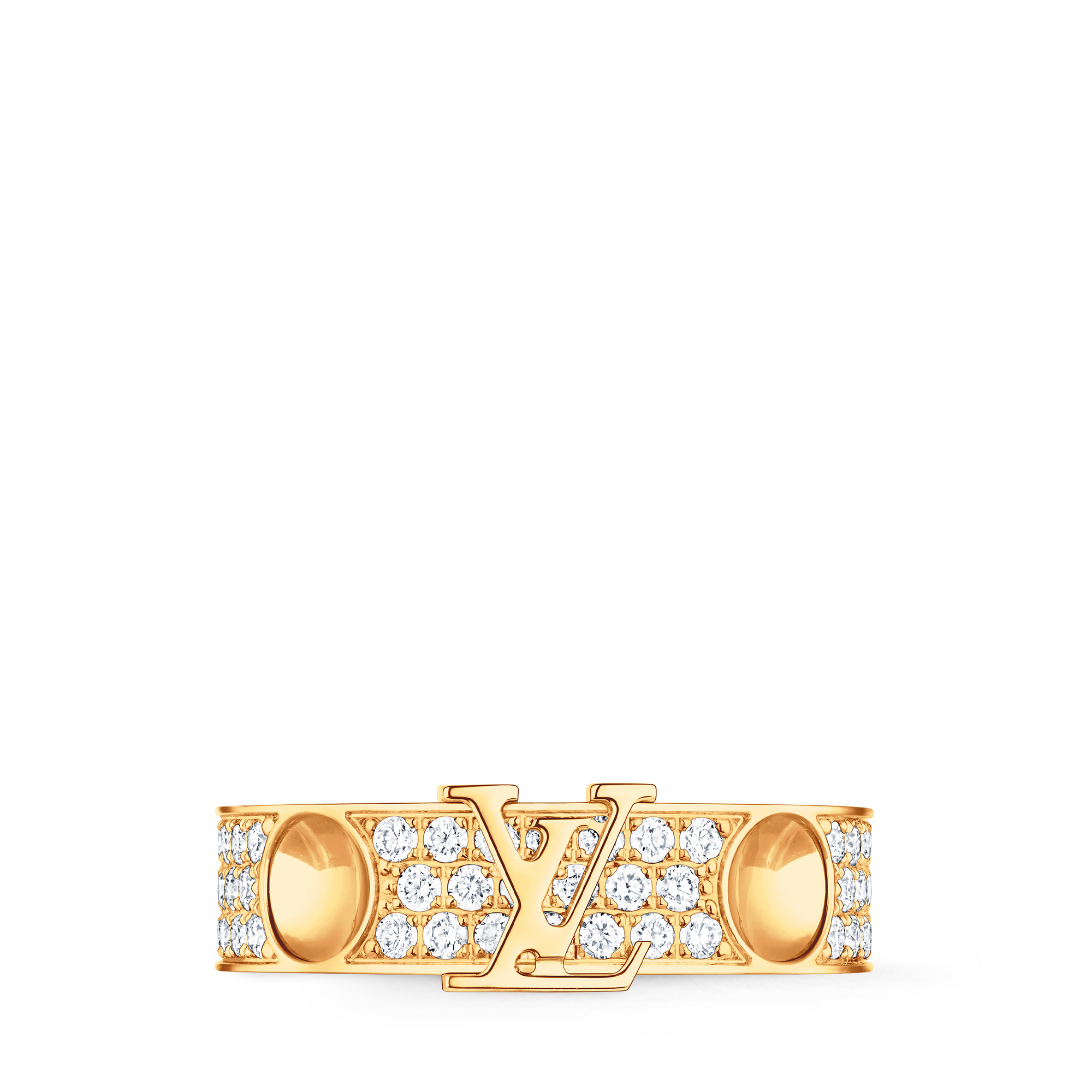 Empreinte Medium Ring, Yellow Gold and Diamonds  in Jewellery