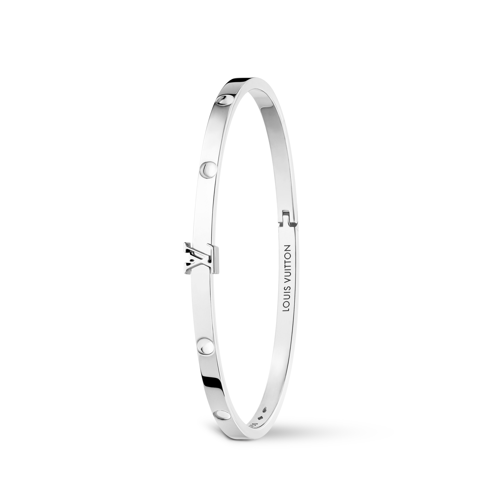 Empreinte Small Bangle, White Gold  in Jewellery