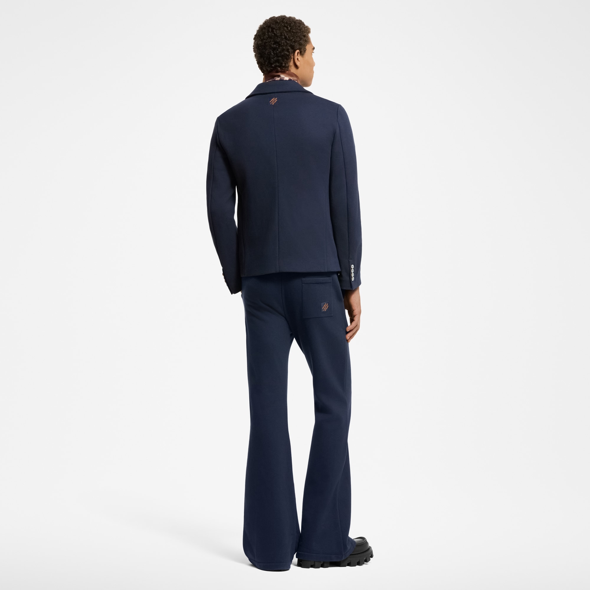 Flared Cotton And Cashmere Jersey Pants  in Men