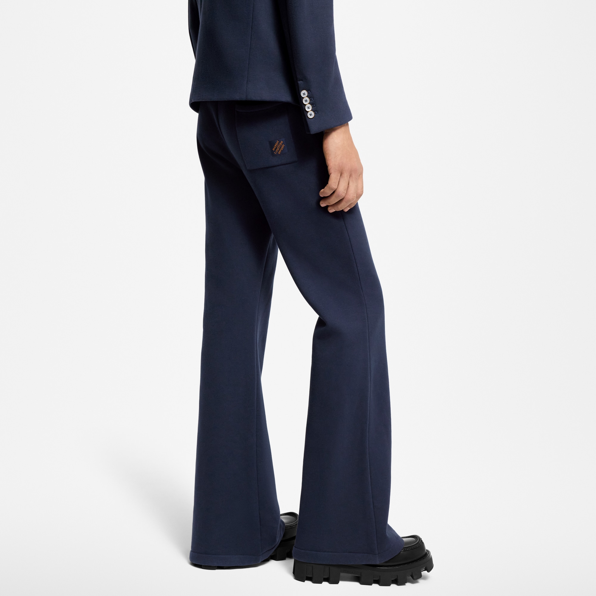 Flared Cotton And Cashmere Jersey Pants  in Men