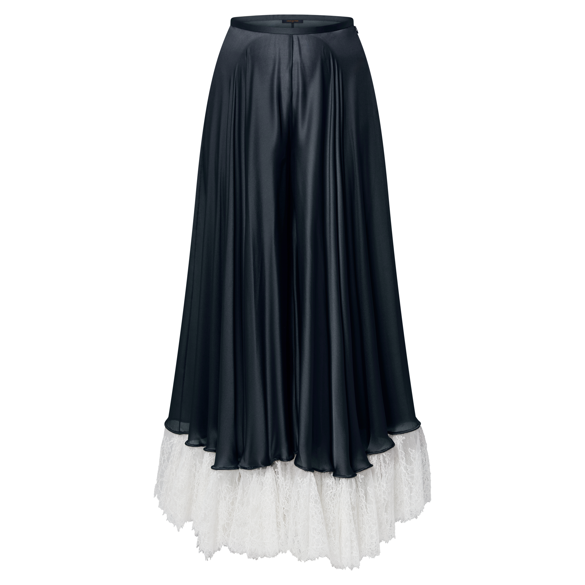 Flared Pants W/ Lace Cuff  in Women