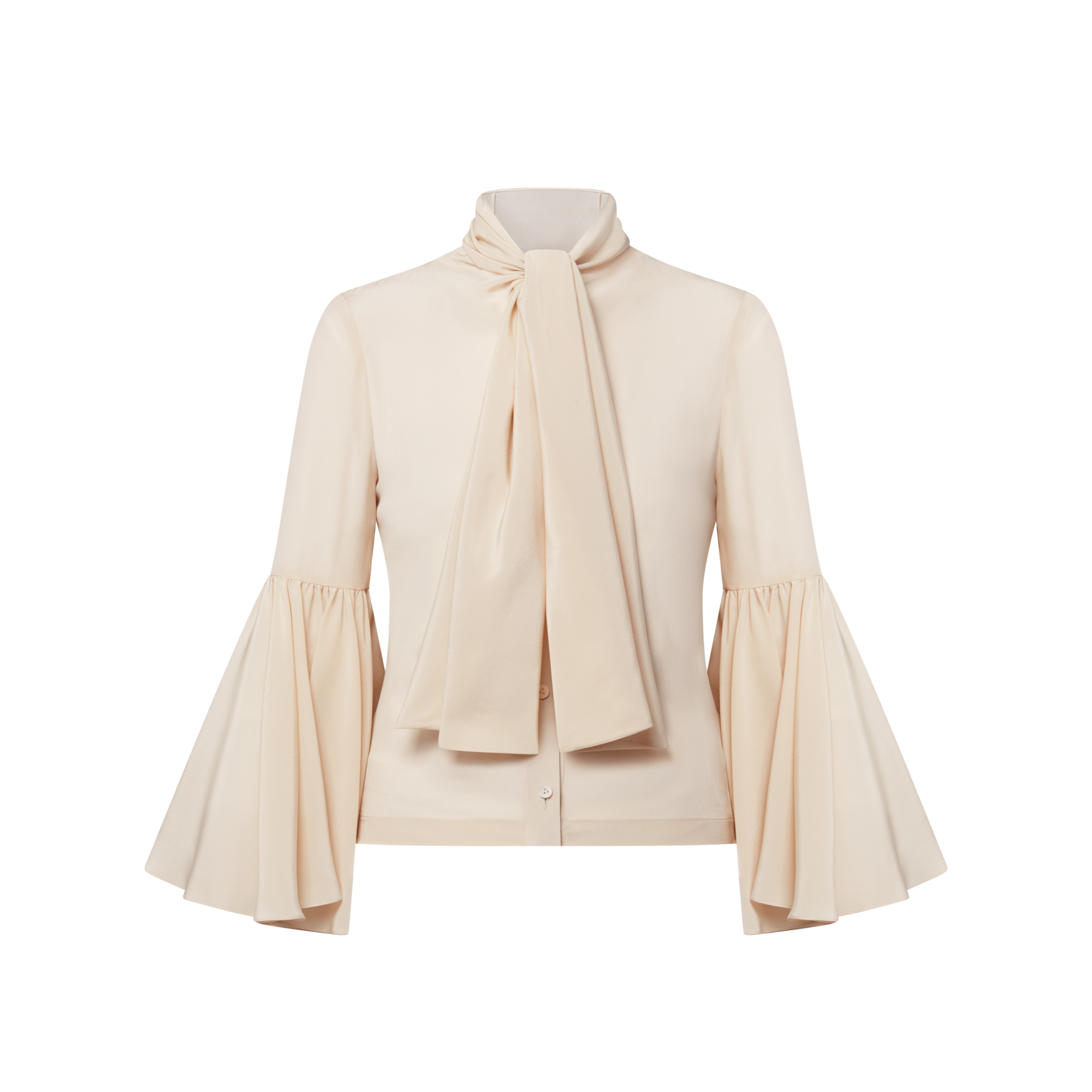 Flared Sleeve Lavallière Blouse  in Women