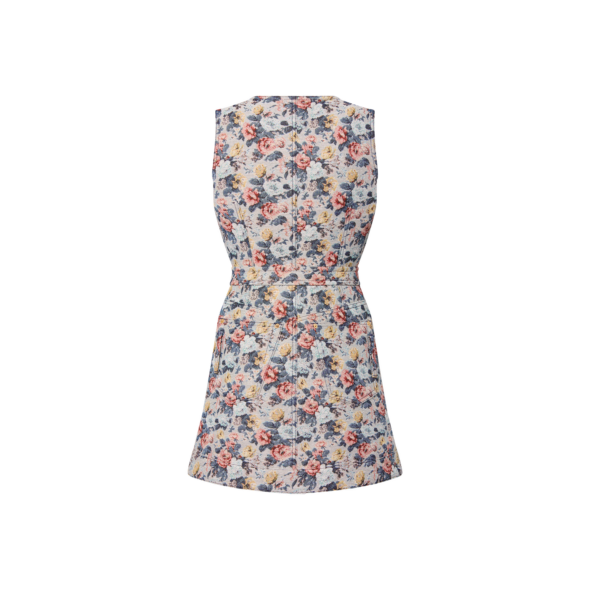 Floral Jacquard A-Line Dress  in Women