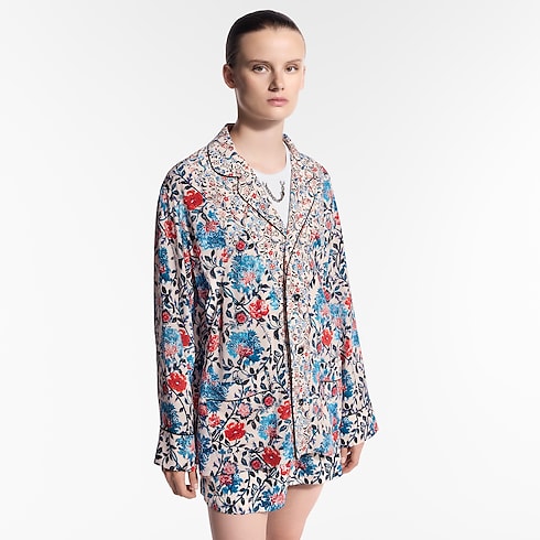 Floral Vine Pajama Shirt in Women's Ready-to-Wear Tops collections by Louis Vuitton (Product zoom)