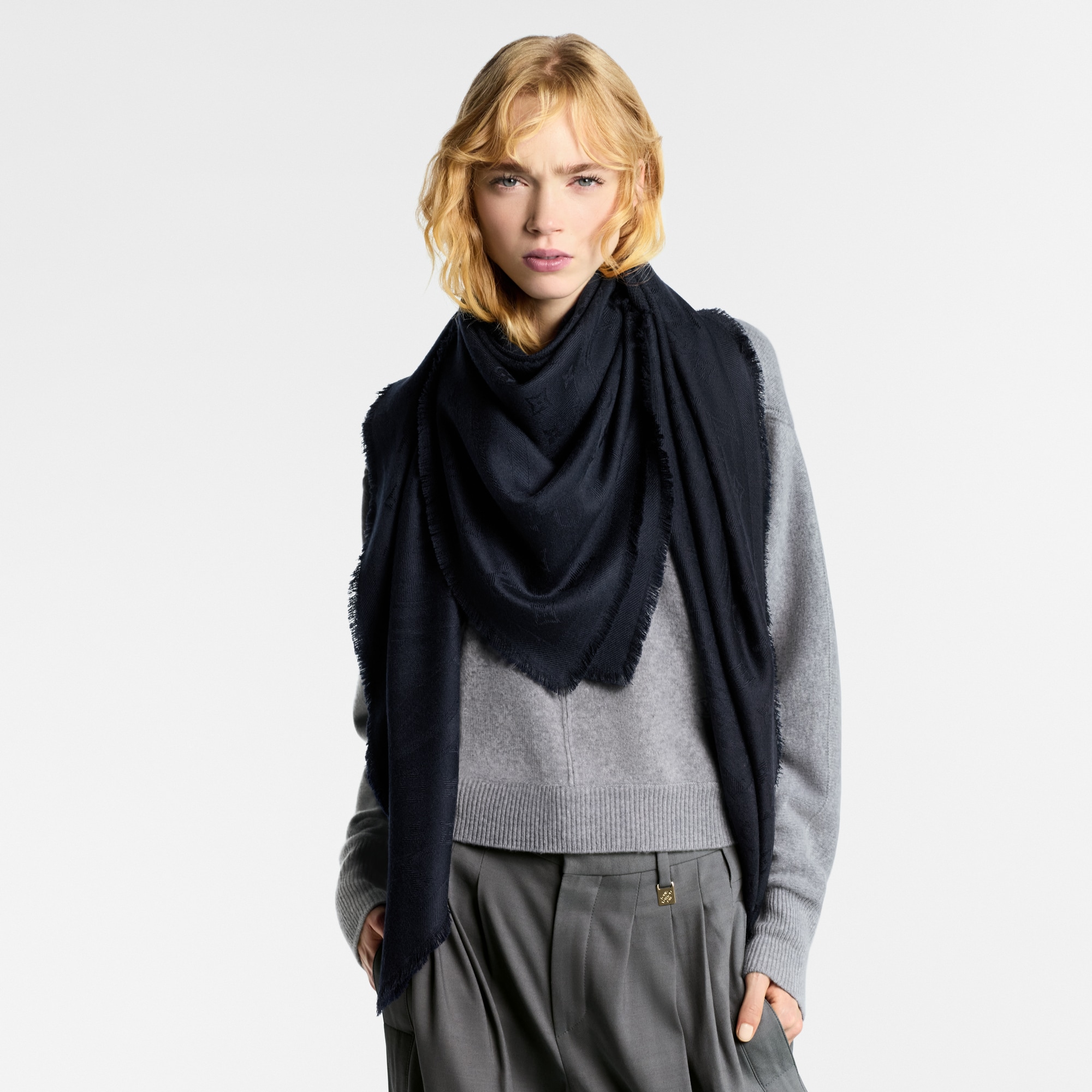 Flower And Straps Shawl . in Women