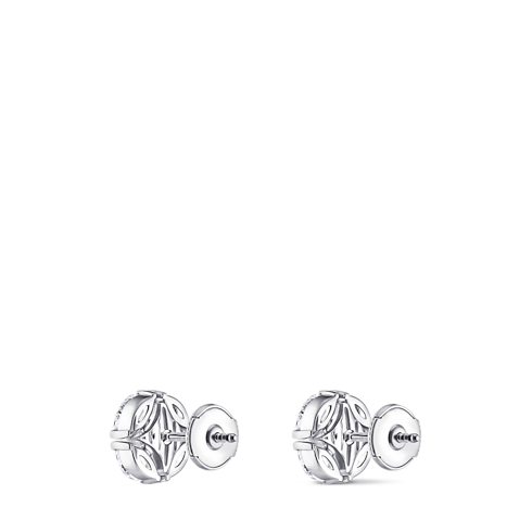 Galaxie Ear Studs, White Gold and Diamonds in Les Extraordinaires's Jewelry Earrings collections by Louis Vuitton (Product zoom)