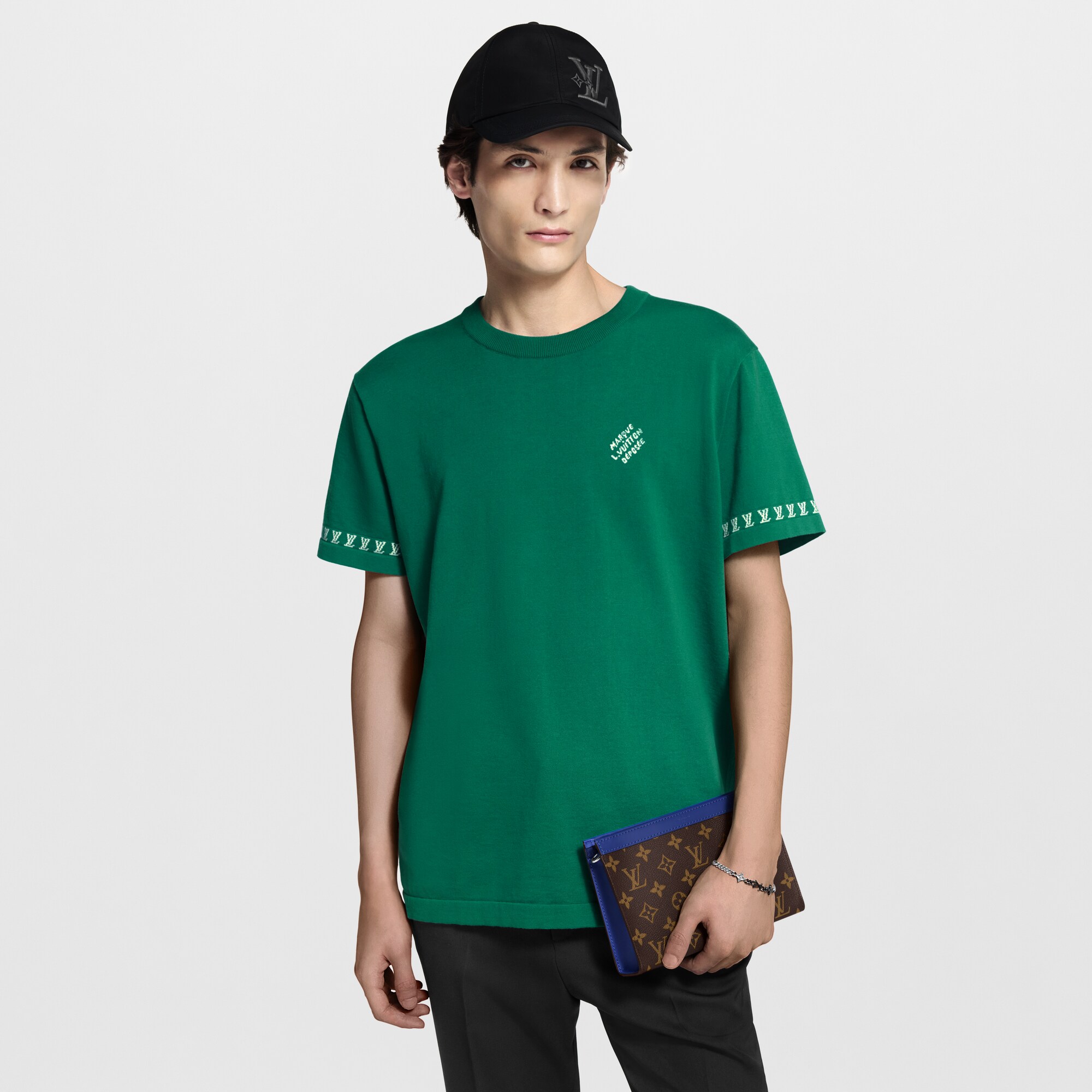 Gaston Wearable Wallet Monogram Macassar Canvas in Bags and Small Leather Goods