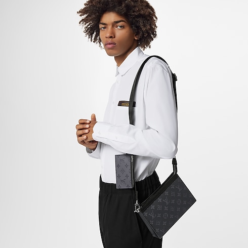 Gaston Wearable Wallet Monogram Eclipse in Men's Wallets and Small Leather Goods Men's Wallets and Small Leather Goods collections by Louis Vuitton (Product zoom)