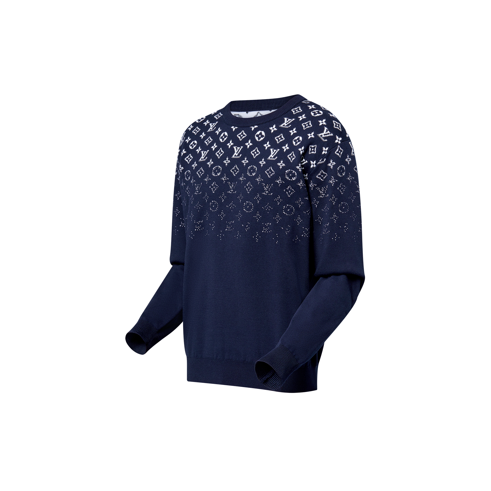 Gradient Cotton Crewneck  in Men
