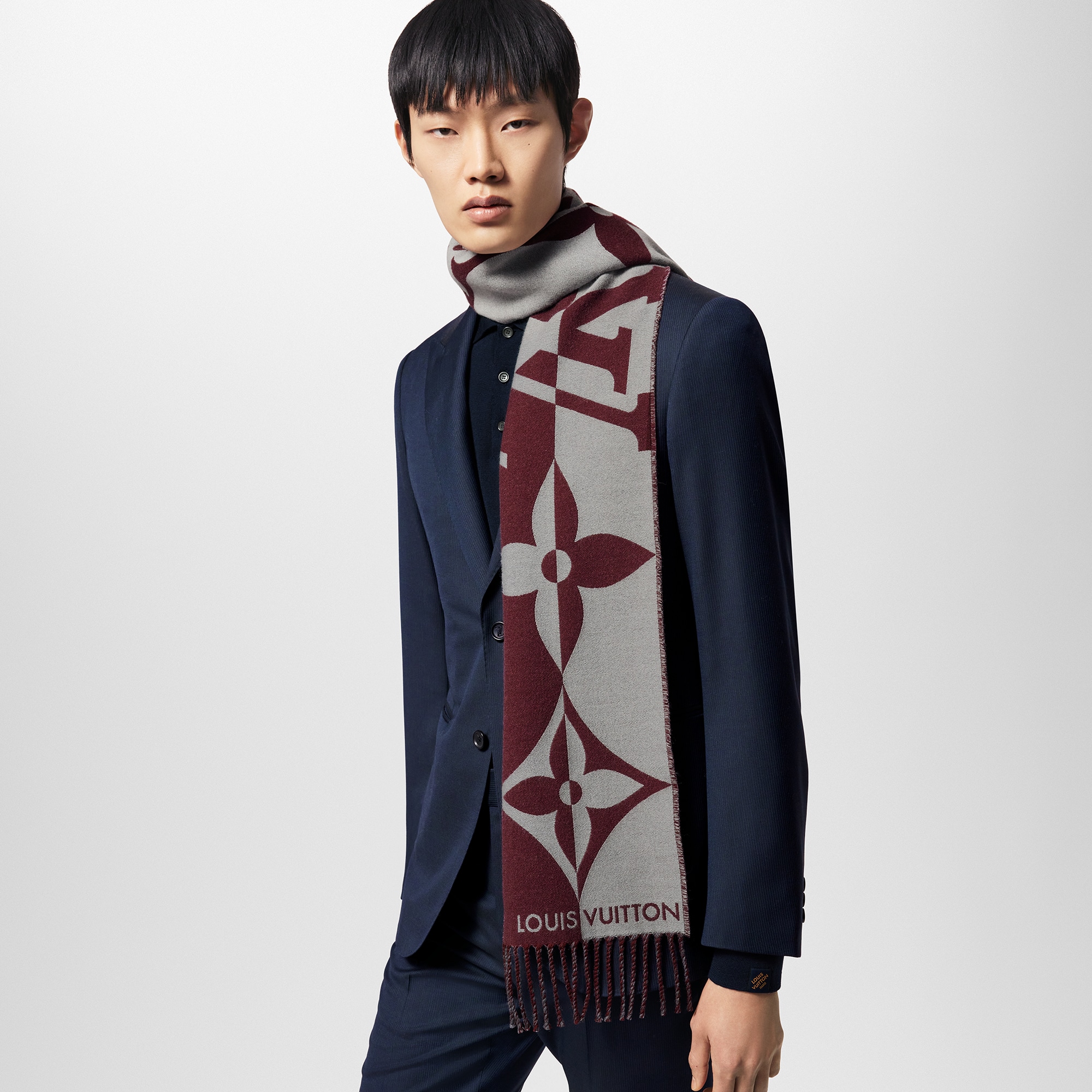 Graphic Dual Small Scarf . in Men