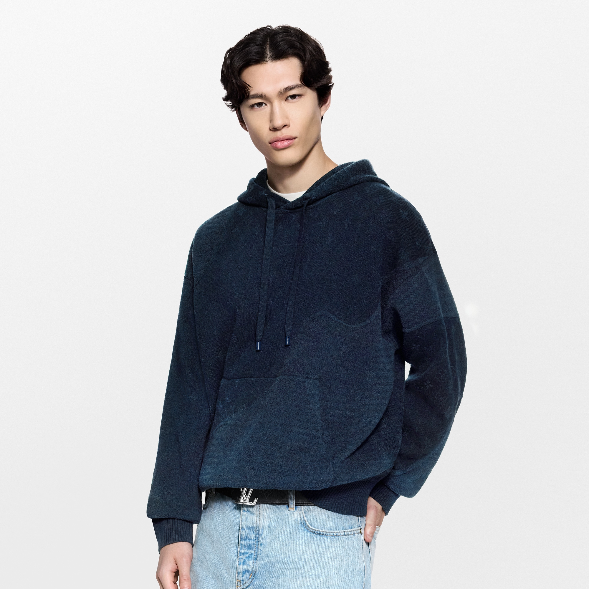 Graphic Jacquard Hoodie  in Men