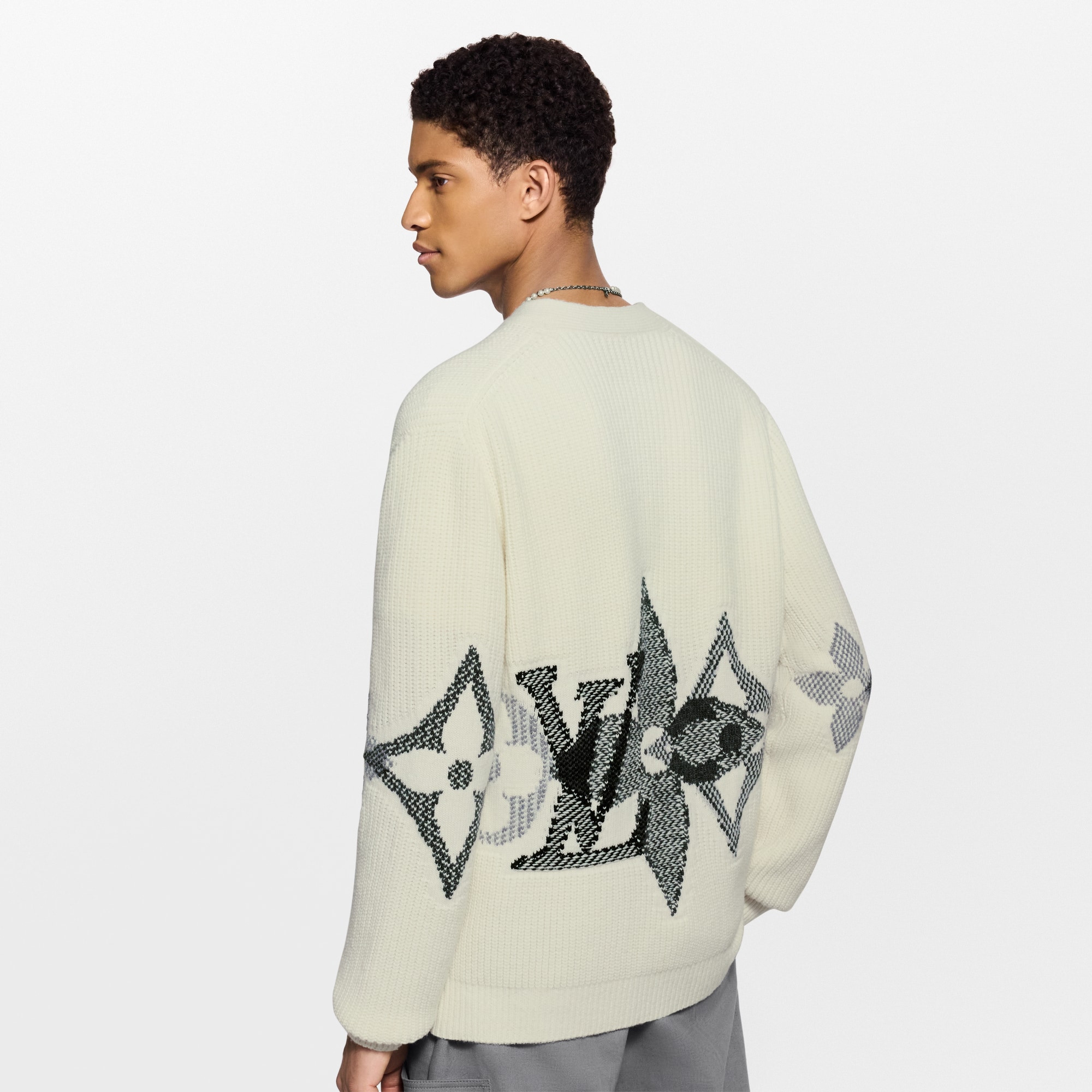 Graphic Knitted Cardigan  in New