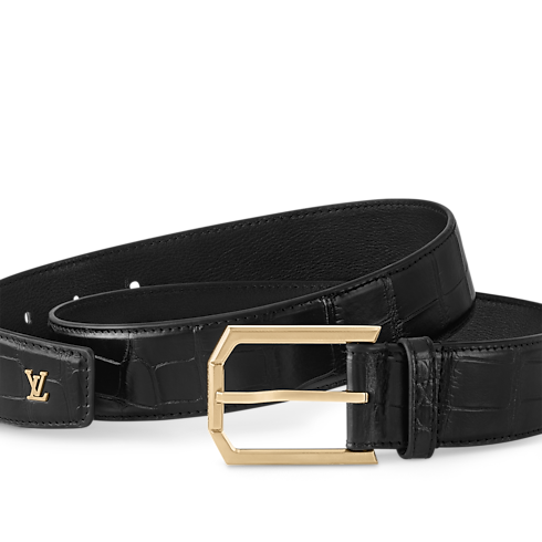 Heritage 35mm Belt Crocodilien Mat in Men's Accessories Men's Belts collections by Louis Vuitton (Product zoom)