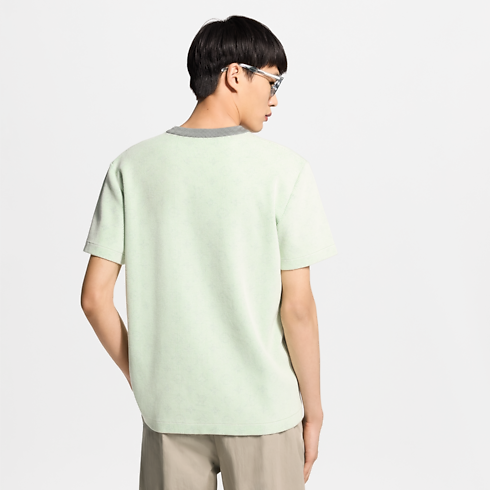 Hidden Monogram Jacquard Short-Sleeved Crewneck in Men's Ready-to-Wear Knitwear and Sweatshirts collections by Louis Vuitton (Product zoom)