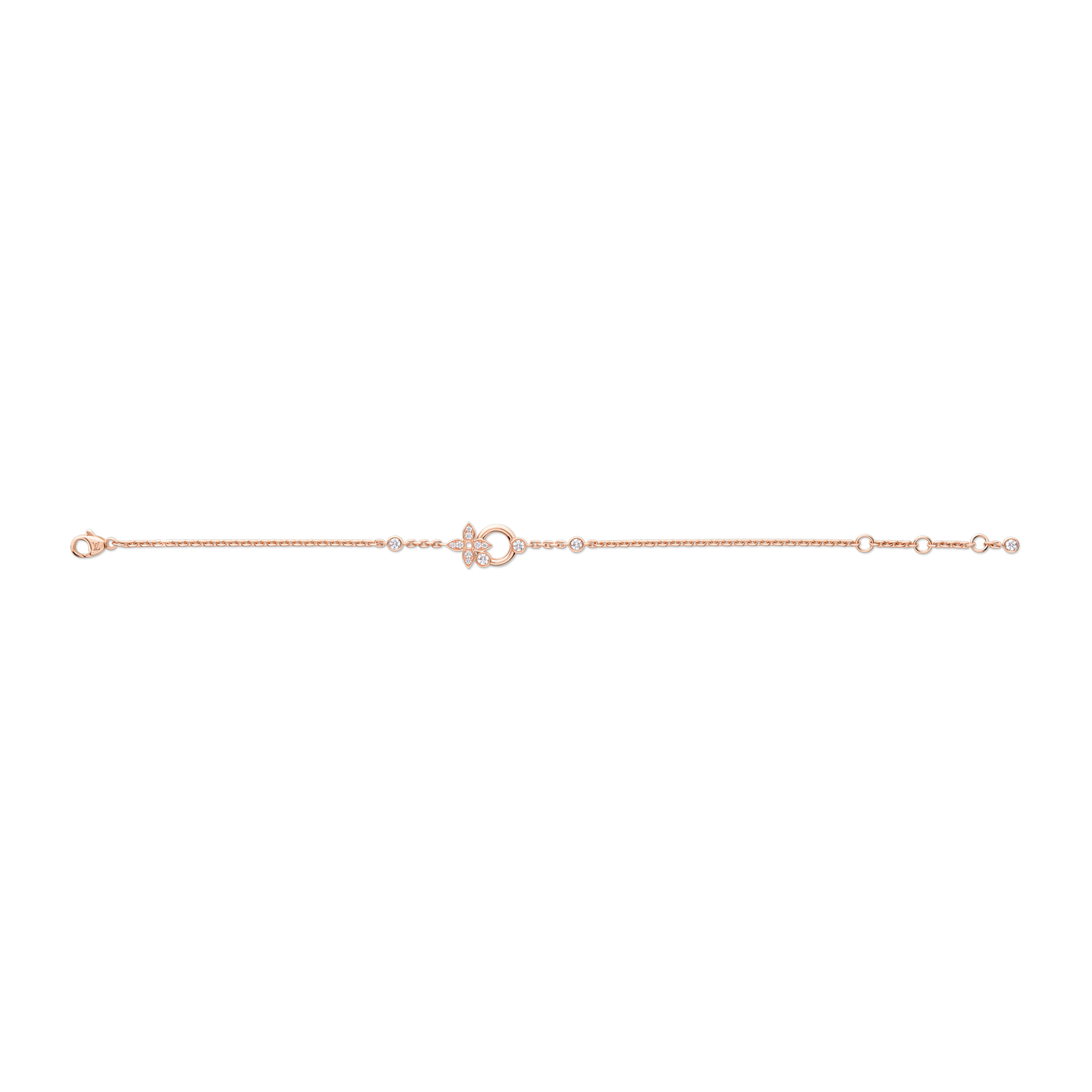 Idylle Blossom Bracelet, Pink Gold and Diamonds  in Jewellery