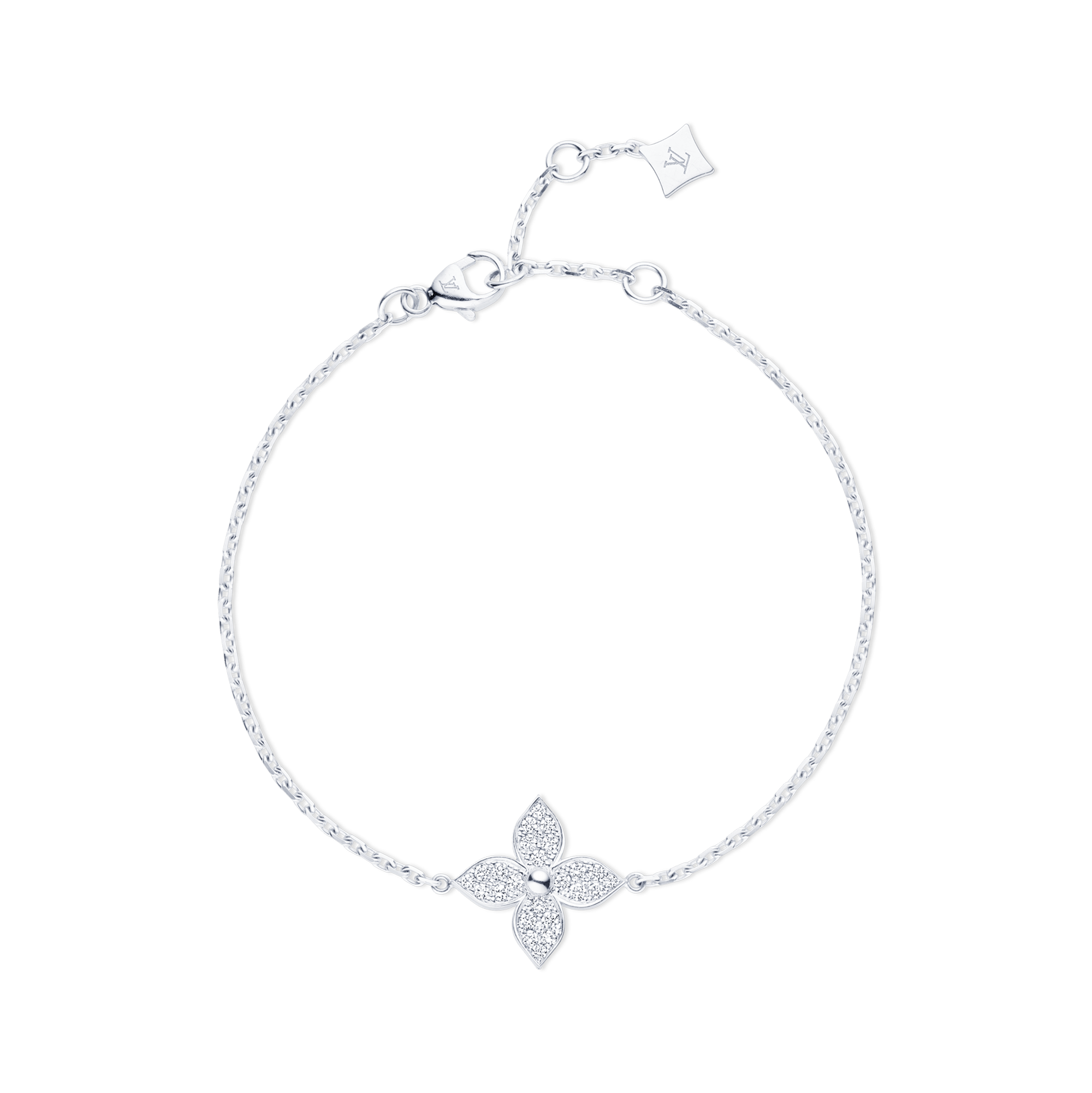 Idylle Blossom Bracelet, White Gold, Diamonds  in Jewellery