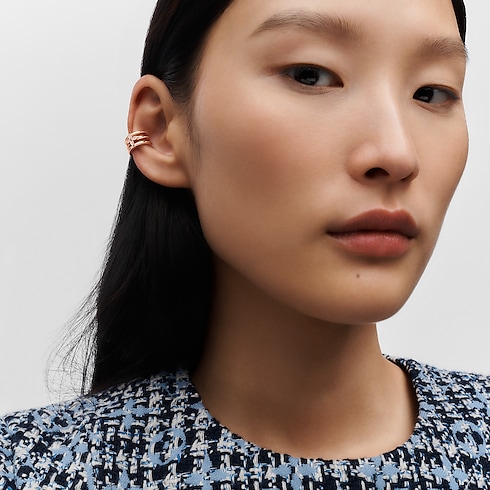 Idylle Blossom Ear Cuff, Pink Gold And Diamonds - Per Unit in Jewellery's Categories Earrings collections by Louis Vuitton (Product zoom)