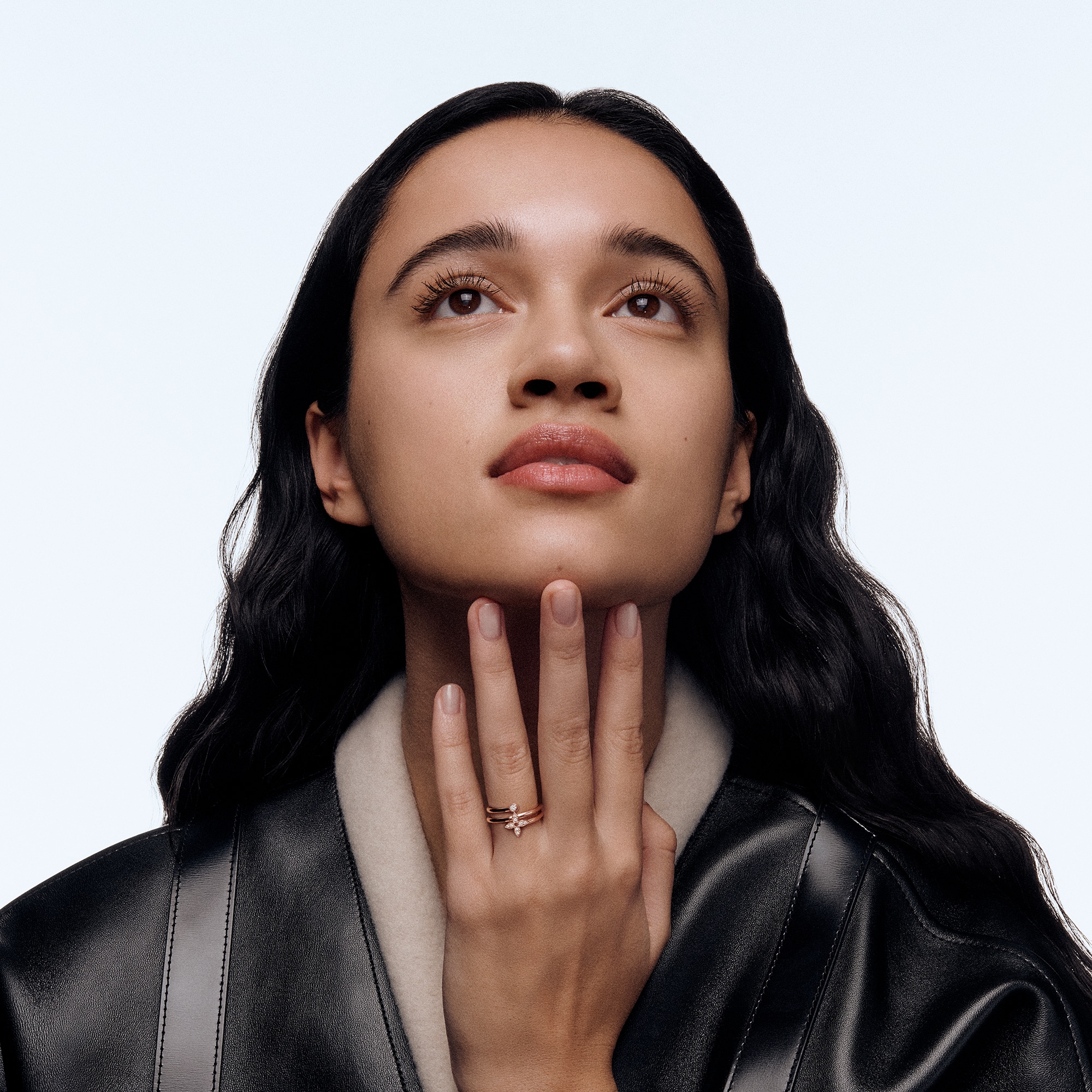 Idylle Blossom Multi Ring, Pink Gold and Diamonds  in Jewellery