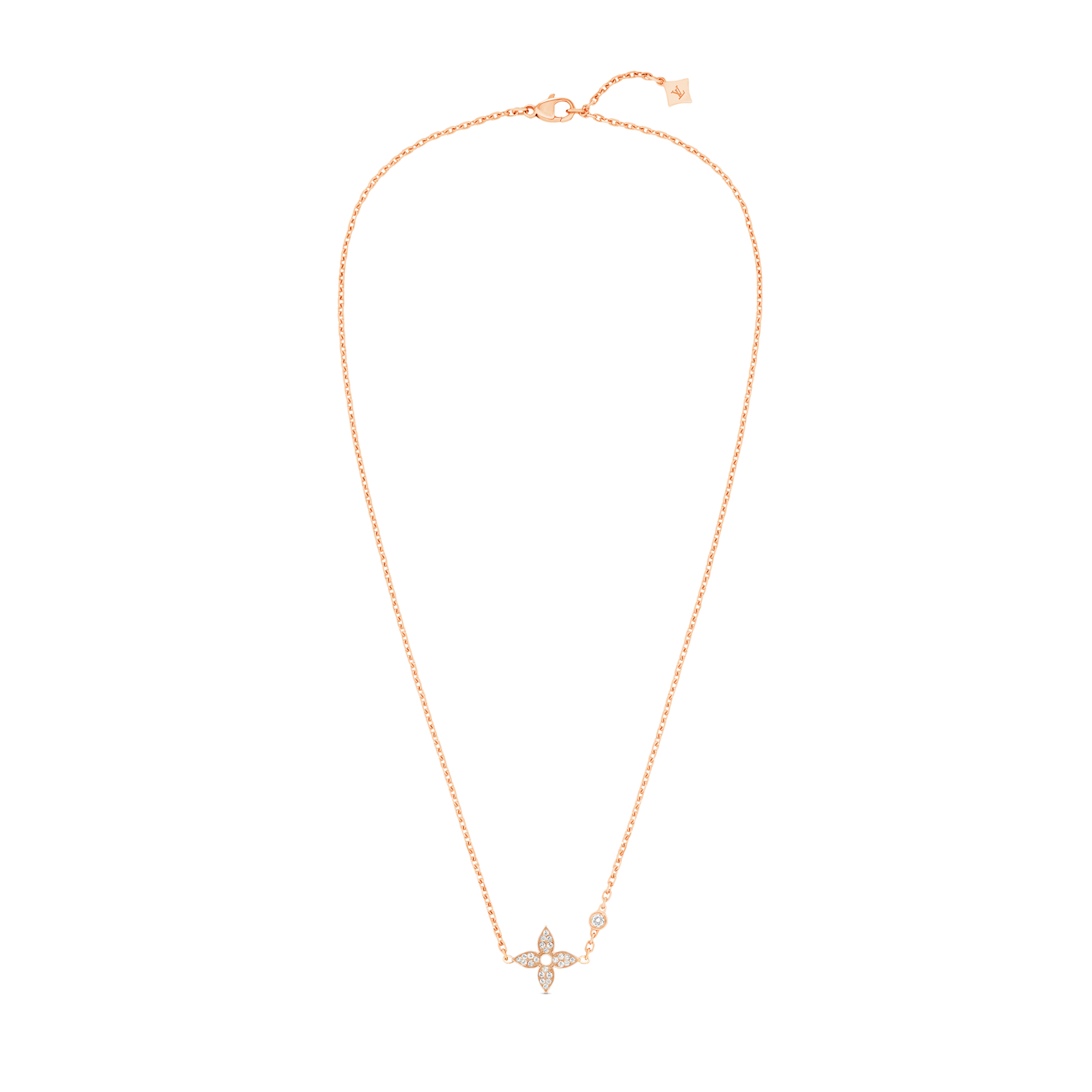 Idylle Blossom Pendant, Pink Gold And Diamonds  in Jewellery