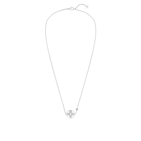Idylle Blossom Pendant, White Gold And Diamonds in Jewellery's Categories Necklaces and Pendants collections by Louis Vuitton (Product zoom)