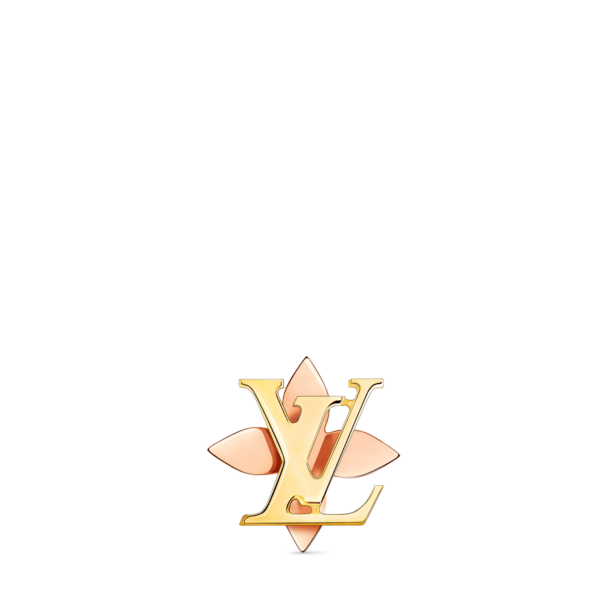 Idylle Blossom Reversible Stud, Pink And Yellow Gold And Diamond - Per Unit  in Jewellery