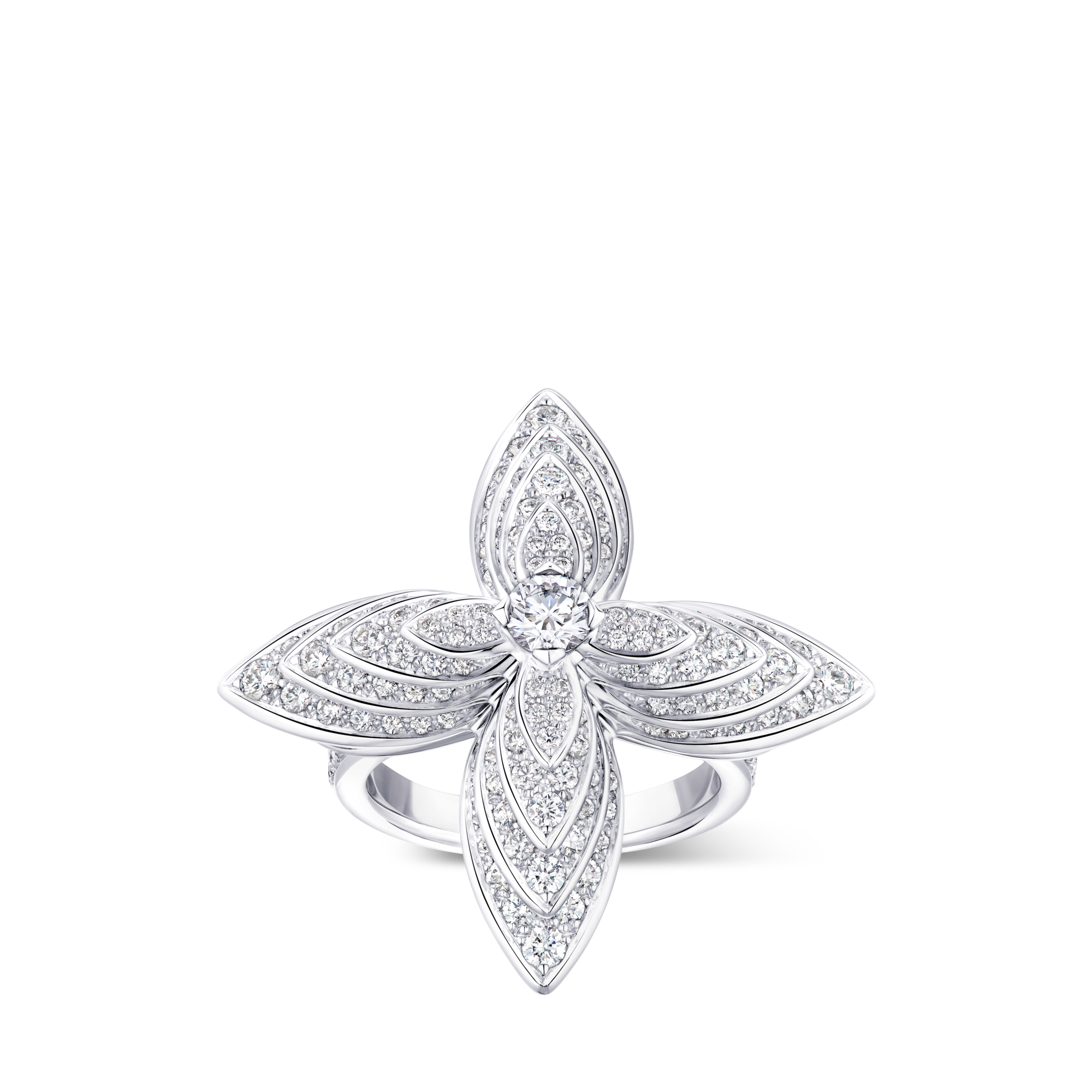 Idylle Blossom Ring, White Gold & Diamonds  in Les Extraordinaires
