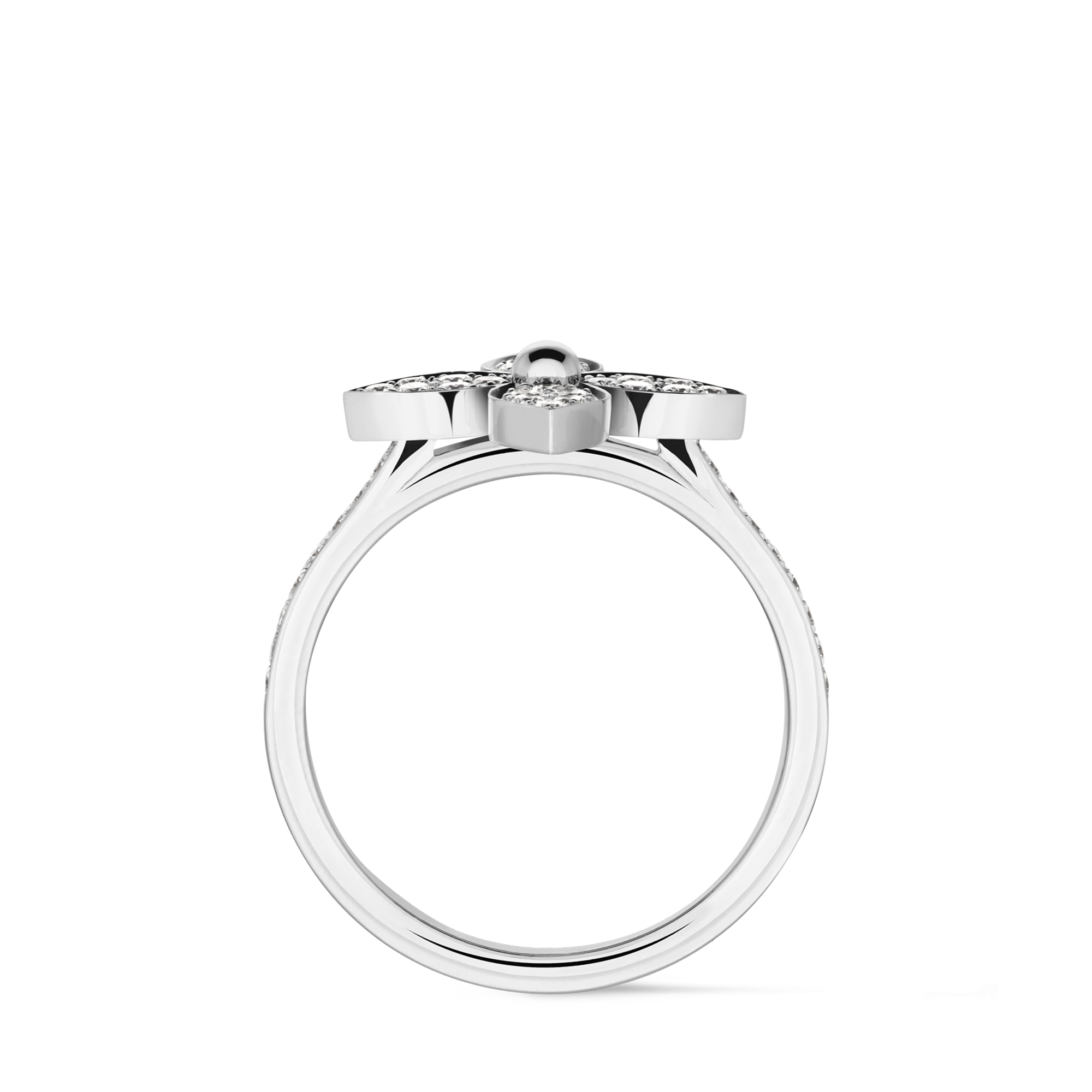 Idylle Blossom Ring, White Gold And Diamonds  in Jewellery