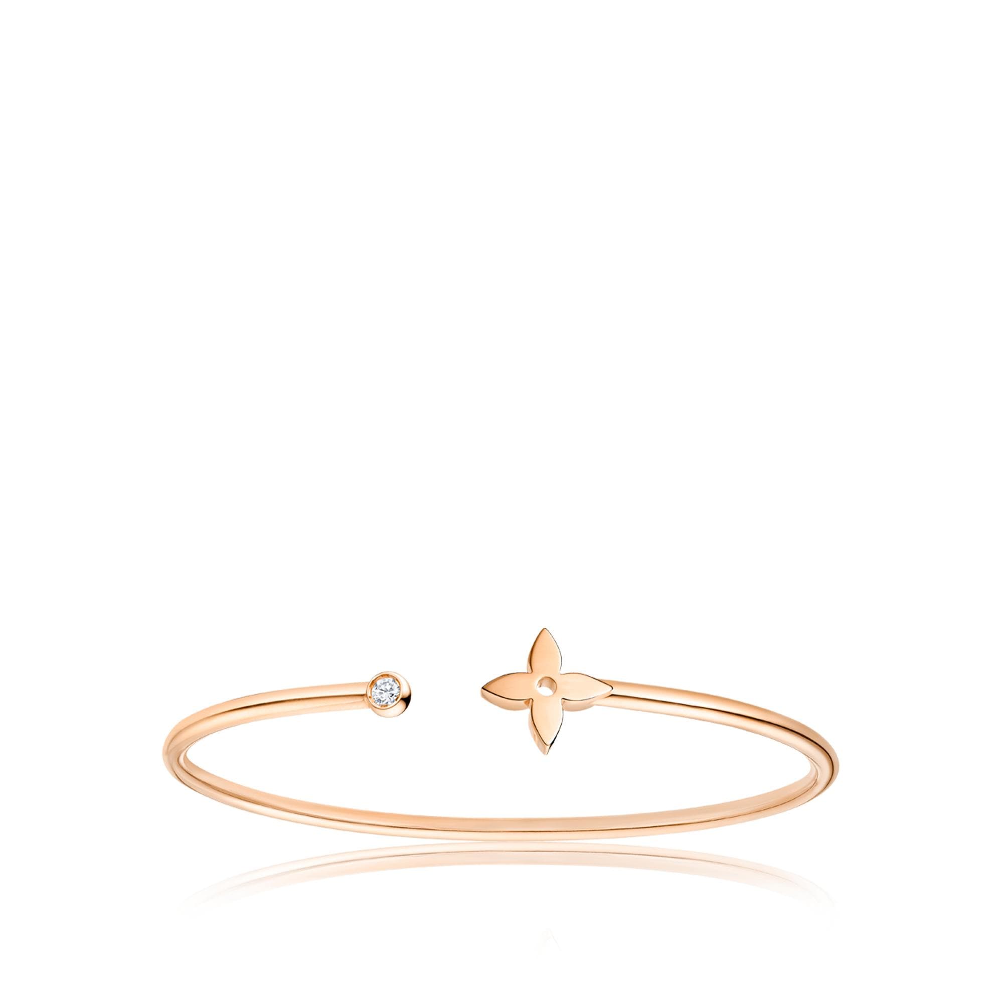 Idylle Blossom Twist Bracelet, Pink Gold  in Jewellery