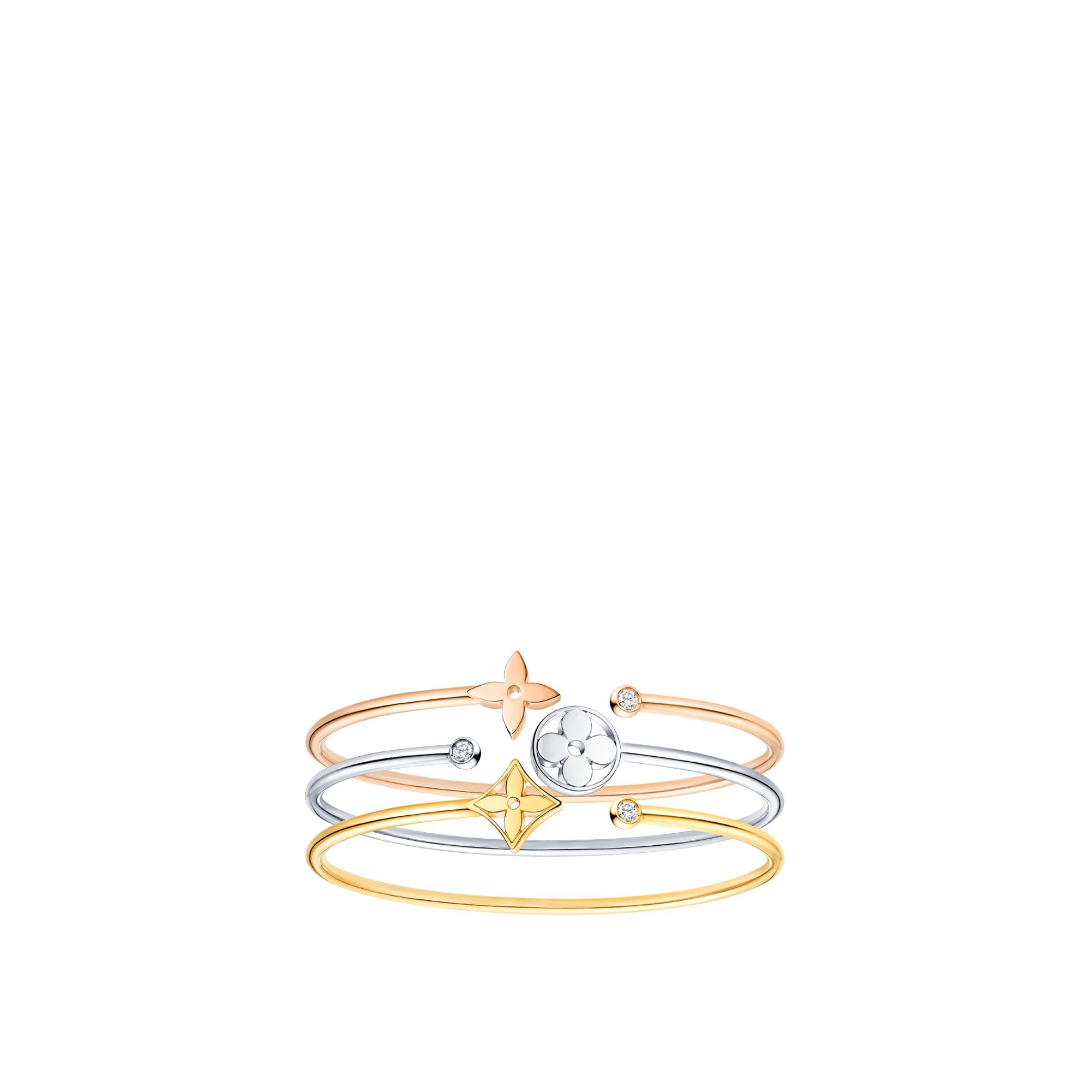 Idylle Blossom Twist Bracelet, White Gold  in Jewellery