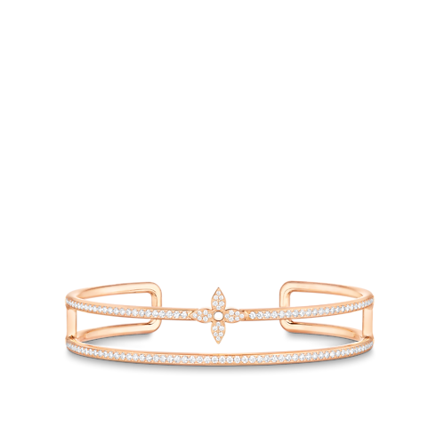 Idylle Blossom Two-Row Bracelet, Pink Gold And Diamonds in Jewellery's Categories All Fine Jewellery collections by Louis Vuitton (Product zoom)