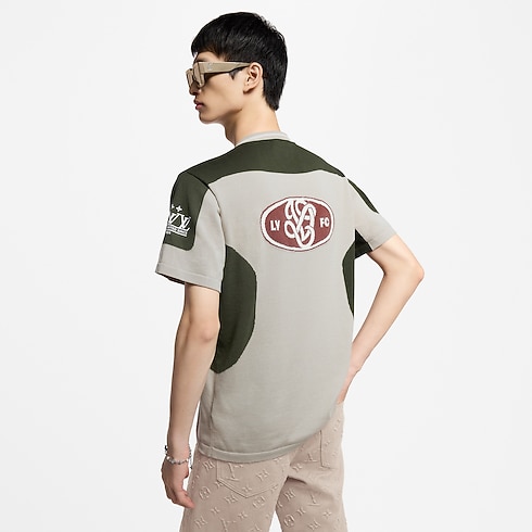 Intarsia Short-Sleeved V-Neck Top in Men's Ready-to-Wear All Ready-to-Wear collections by Louis Vuitton (Product zoom)