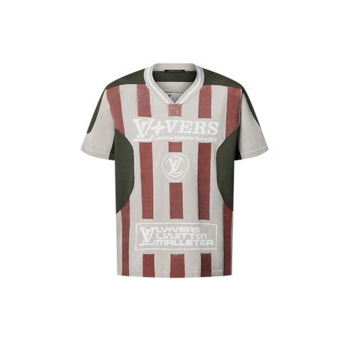 Intarsia Short-Sleeved V-Neck Top in Men's Ready-to-Wear All Ready-to-Wear collections by Louis Vuitton (Product zoom)