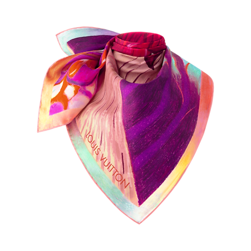 Iris Spring Square 90 . in Women's Accessories Silk Squares and Bandeaus collections by Louis Vuitton (Product zoom)