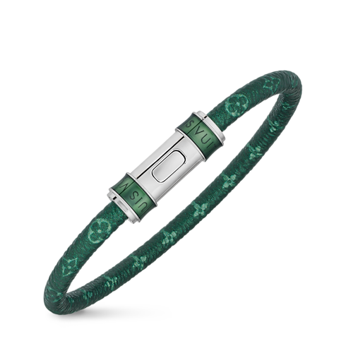 Keep it Monogram Chrome Bracelet side view