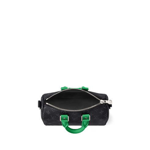 Keepall Bandoulière 25 Monogram Eclipse in Bags and Small Leather Goods's Men Bags LV Icons collections by Louis Vuitton (Product zoom)