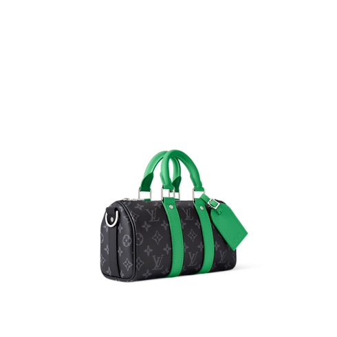 Keepall Bandoulière 25 Monogram Eclipse in Bags and Small Leather Goods's Men Bags LV Icons collections by Louis Vuitton (Product zoom)