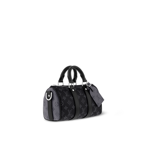 Keepall Bandoulière 25 Monogram Eclipse in Men's Bags All Collections collections by Louis Vuitton (Product zoom)