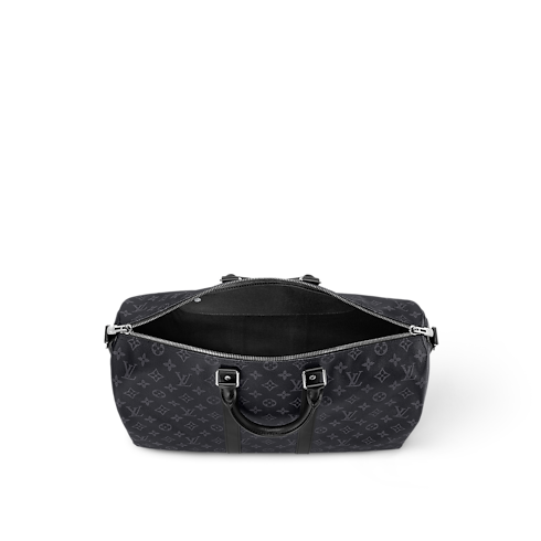 Keepall Bandoulière 45 Monogram Eclipse in Men's Travel Men's Duffle and Travel Bags collections by Louis Vuitton (Product zoom)