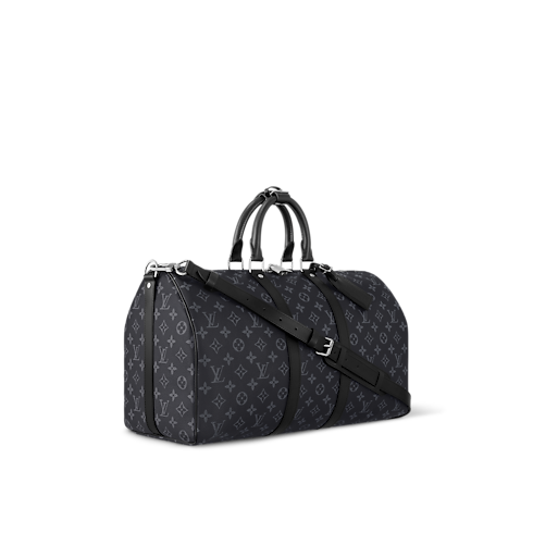Keepall Bandoulière 45 Monogram Eclipse in Men's Travel Men's Duffle and Travel Bags collections by Louis Vuitton (Product zoom)