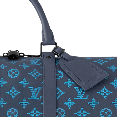 Keepall Bandoulière 50 Monogram Shadow Leather in Men's Discontinued Product Obs 11 collections by Louis Vuitton (Product zoom)