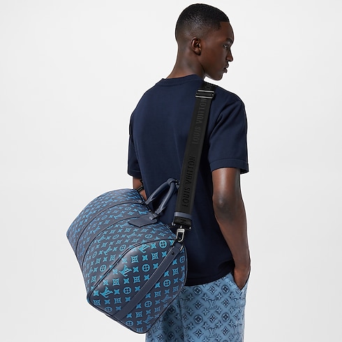 Keepall Bandoulière 50 Monogram Shadow Leather in Men's Discontinued Product Obs 11 collections by Louis Vuitton (Product zoom)