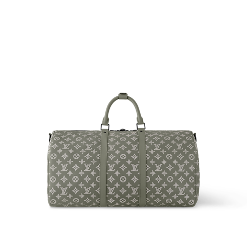 Keepall Bandoulière 50 Monogram Shadow Leather in Men's Discontinued Product Obs 11 collections by Louis Vuitton (Product zoom)