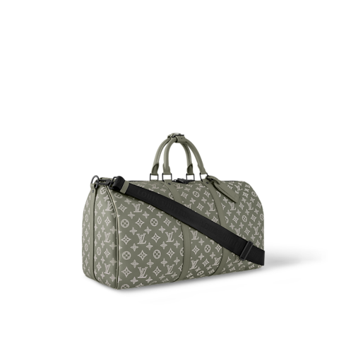 Keepall Bandoulière 50 Monogram Shadow Leather in Men's Discontinued Product Obs 11 collections by Louis Vuitton (Product zoom)
