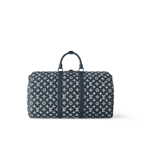 Keepall Bandoulière 50 Monogram Shadow Leather in Men's Discontinued Product Obs 11 collections by Louis Vuitton (Product zoom)