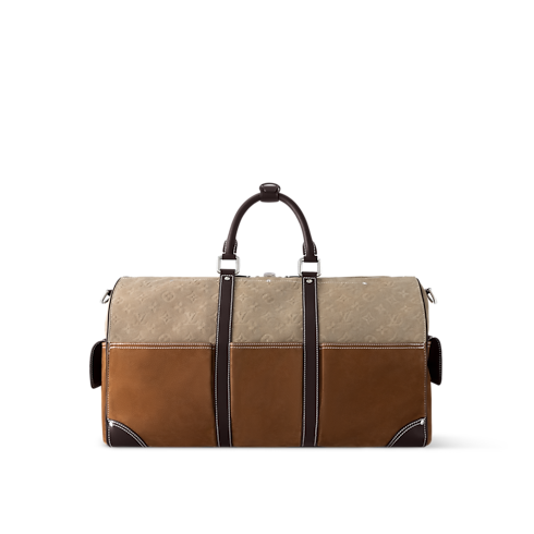Keepall Bandoulière 50 Autres Cuirs Monogram in Men's Travel Men's Duffle and Travel Bags collections by Louis Vuitton (Product zoom)