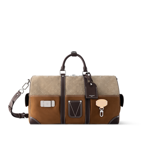 Keepall Bandoulière 50 Autres Cuirs Monogram in Men's Travel Men's Duffle and Travel Bags collections by Louis Vuitton (Product zoom)
