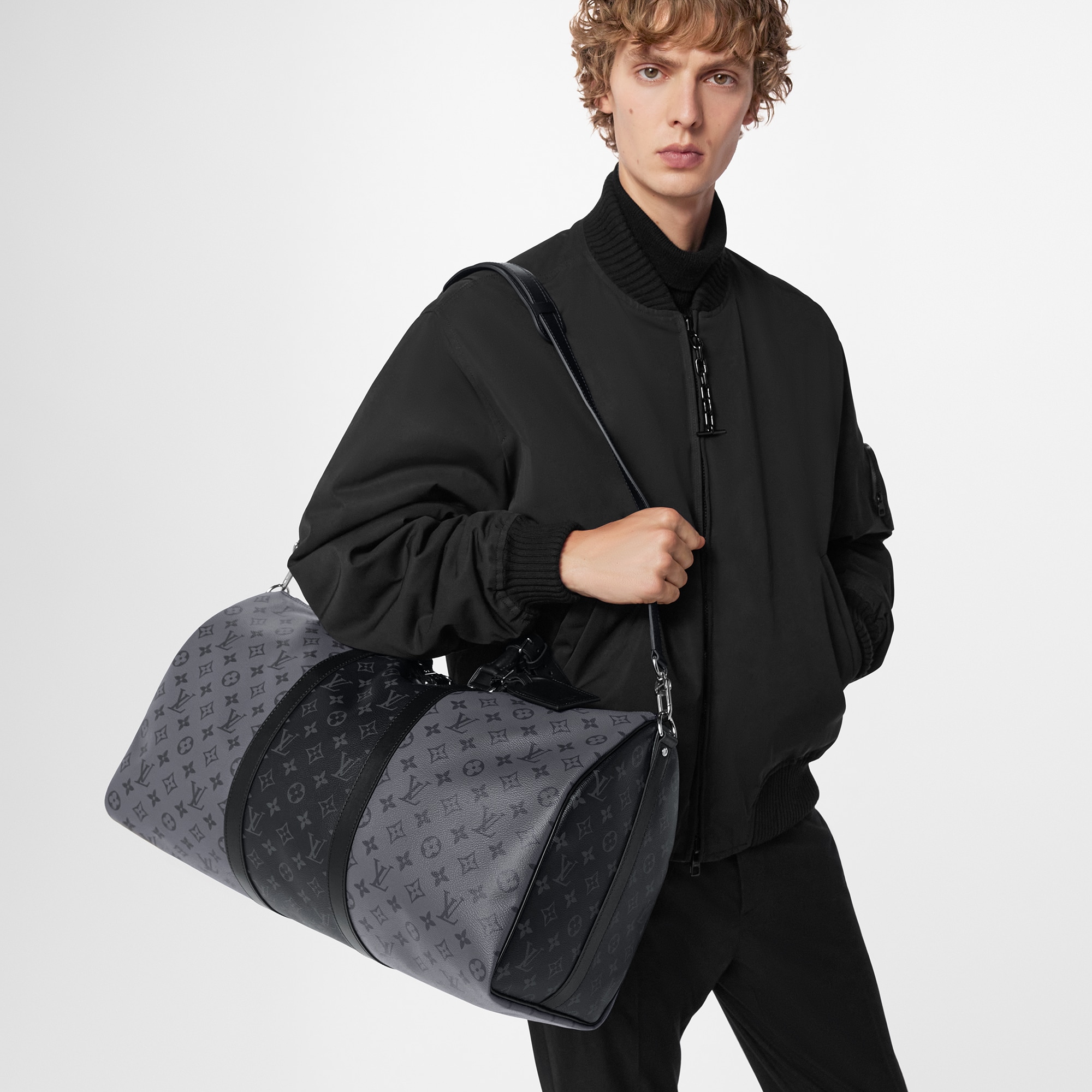 Keepall Bandoulière 50 Monogram Eclipse in Men