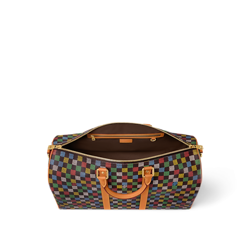 Keepall Bandoulière 50 Damier Ebene in Bags and Small Leather Goods's Men Bags LV Icons collections by Louis Vuitton (Product zoom)