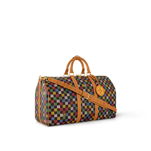 Keepall Bandoulière 50 Damier Ebene in Bags and Small Leather Goods's Men Bags LV Icons collections by Louis Vuitton (Product zoom)