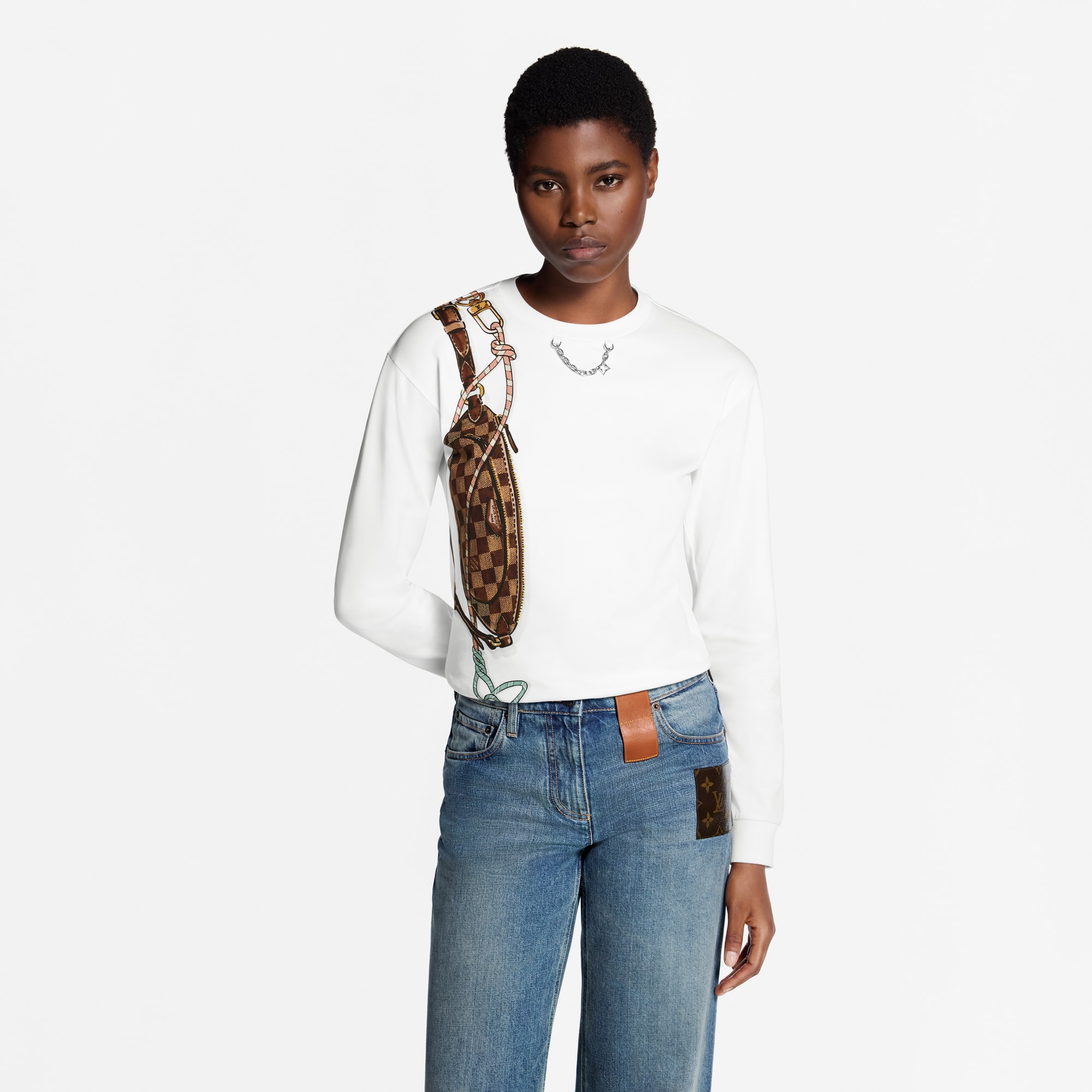 Keepit Print Long-Sleeved T-Shirt  in Women